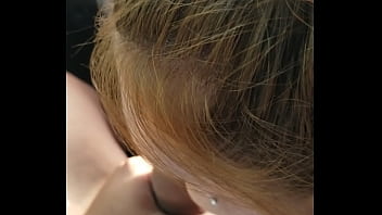 Getting a bj in her g strings Getting a bj in her g strings