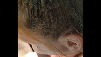 Getting a bj in her g strings