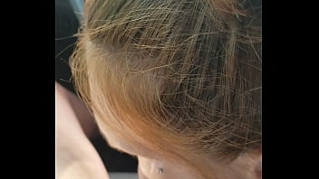 Getting a bj in her g strings