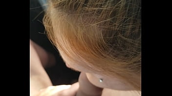 Getting a bj in her g strings