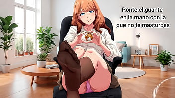 Instrucciones para orgasmo anal sin juguetes sexuales profesora voz española