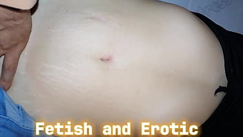 It's fascinating to explore a milf girl's navel