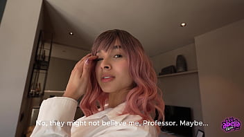 My english teacher fucks me and makes me squirt all over my bed