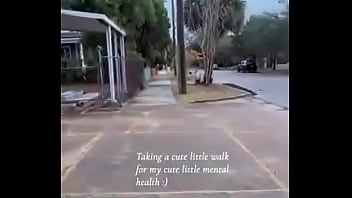 Taking a cute little walk for my cute little mental health