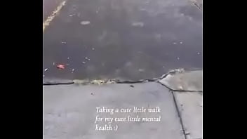 Taking a cute little walk for my cute little mental health