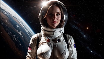 Sex in space fucked her pussy and ass space creampie cum flows out of pussy ai generated