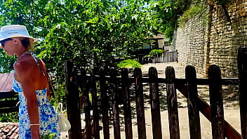 Visiting a castle in beatiful sea promenade town holiday vlog