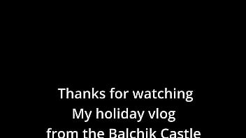 Visiting a castle in beatiful sea promenade town holiday vlog