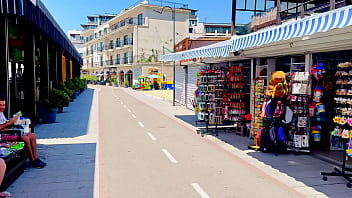 Visiting a castle in beatiful sea promenade town holiday vlog