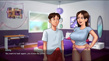 Summertime saga by darkcookie horny stepsis was caught masturbating in her room with a 30cm monster dildo