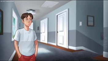 Summertime saga by darkcookie horny stepsis was caught masturbating in her room with a 30cm monster dildo