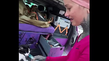 A cat was waiting for us on our car we don’t know who she is but she’s cute what would you name her #straycat