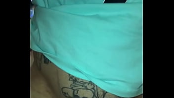 Fucking a cute girl and cumming on her