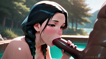 The woman in the morning steam hot asian milf takes massive bbc in nature hentai pov ai