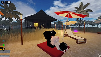 Releasing a load on the sexy bitch bootjob roblox egirl