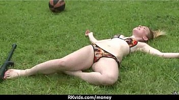 Sexy wild chick gets paid to fuck 24