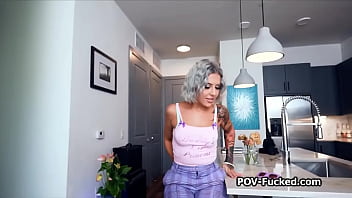 Luna shows amazing ass then bends over fort hat big dick