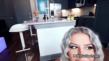 Luna shows amazing ass then bends over fort hat big dick