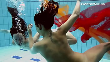 Fedorchuk and rachinska babes nude underwater lesbos