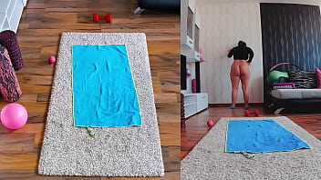 Naughty naked workout dual cam edition watch if you dare