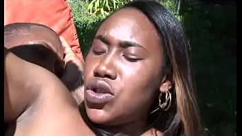 Thick ebony babe nikole richie sucks and fucks a hard cock dry