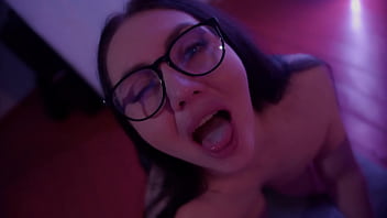 Lecherous milf sucks dick her boy's