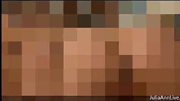 Julia ann gets horny & strips off she rubs her mature shaped body