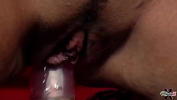 Maxine ties pussy cat up to that sex chair & rockz pussy cat's world