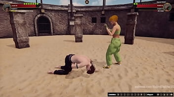 Gigi vs karen nf3d mixed mma combat femdom