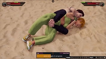 Gigi vs karen nf3d mixed mma combat femdom