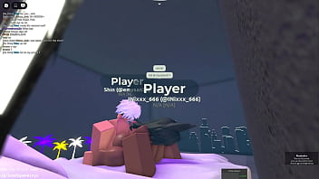 Mixed girl fucked hard in roblox