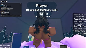 Mixed girl fucked hard in roblox