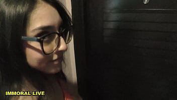 Tiny sorority slut madison wilde double creampie threesome w her professors – immoral live 4k