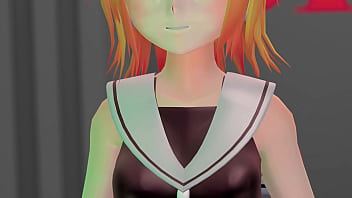 Blonde girl playroom mmd by dopurinu