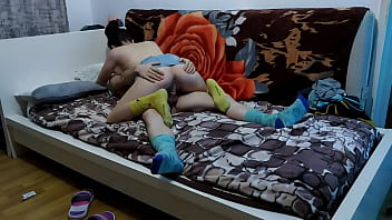 Teen girlfriend gets fucked in her tight pussy by her classmate