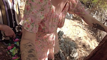 Outdoor sex in the woods with girl i just met