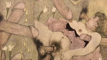 Retro erotic illustration