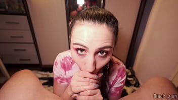 Vape and blowjob from stunning cocksucker black lynn pov