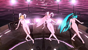 Hatsune miku rin y luka desnudas cómo conejas