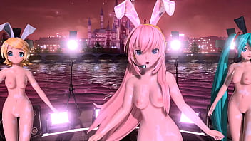 Hatsune miku rin y luka desnudas cómo conejas