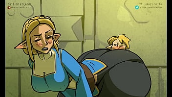 Botw zelda presses her ass in link's face