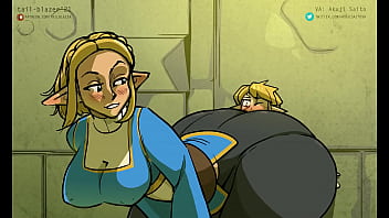 Botw zelda presses her ass in link's face