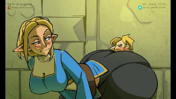 Botw zelda presses her ass in link's face