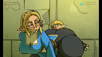 Botw zelda presses her ass in link's face