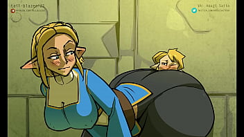 Botw zelda presses her ass in link's face