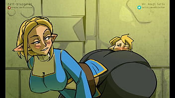 Botw zelda presses her ass in link's face