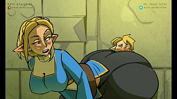 Botw zelda presses her ass in link's face