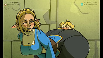 Botw zelda presses her ass in link's face