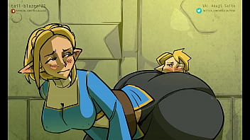 Botw zelda presses her ass in link's face