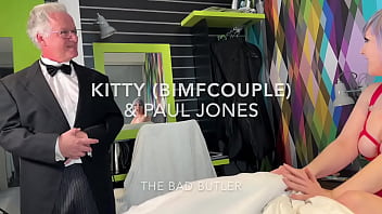 Kitty enjoys her bad butler treat